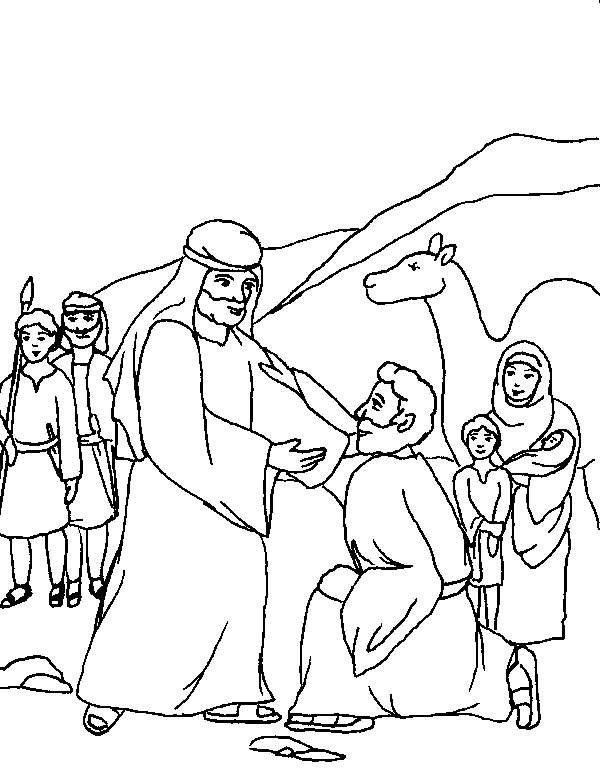 Jacob meets esau