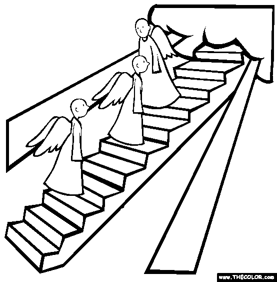 Jacobs ladder coloring page free jacobs ladder o