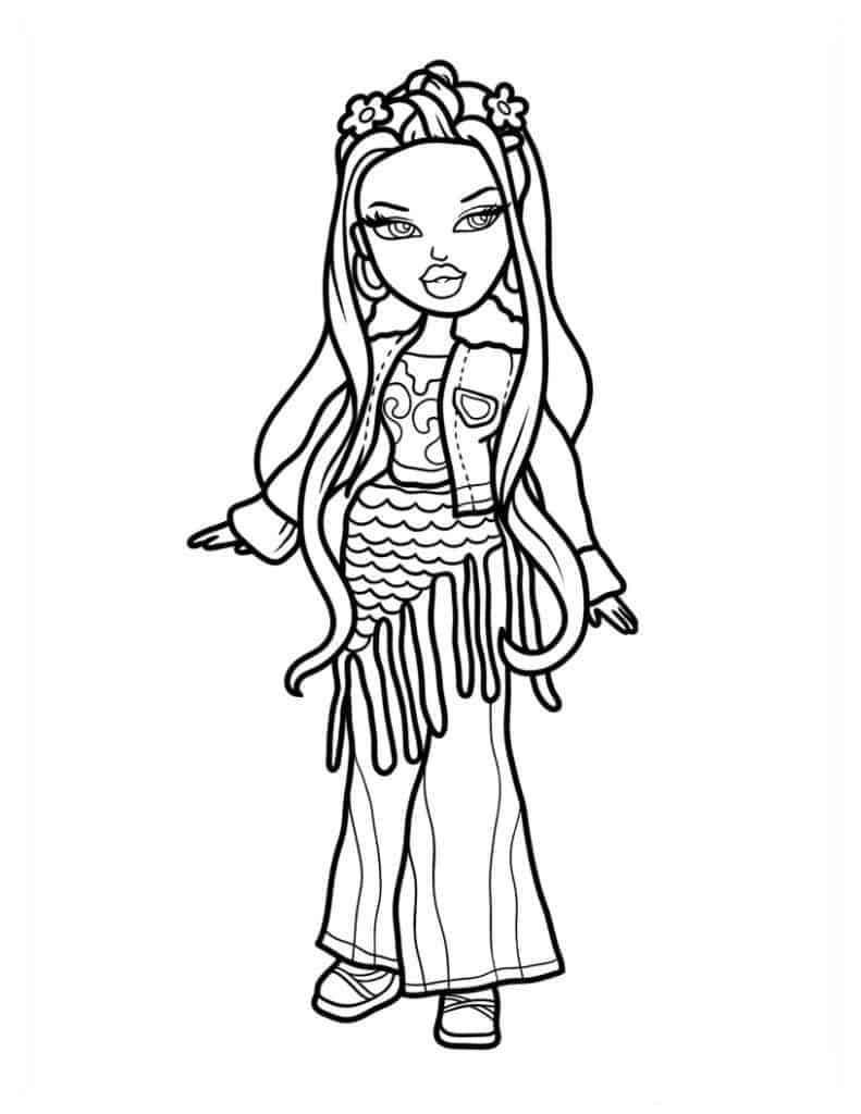 Bratz coloring pages by coloringpageswk on