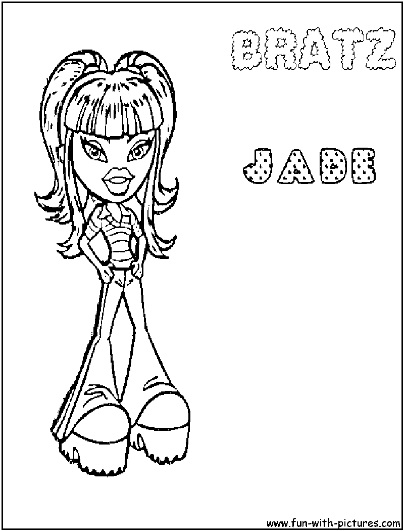 Bratz coloring pages