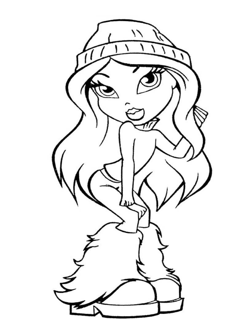 Free printable bratz coloring pages for kids