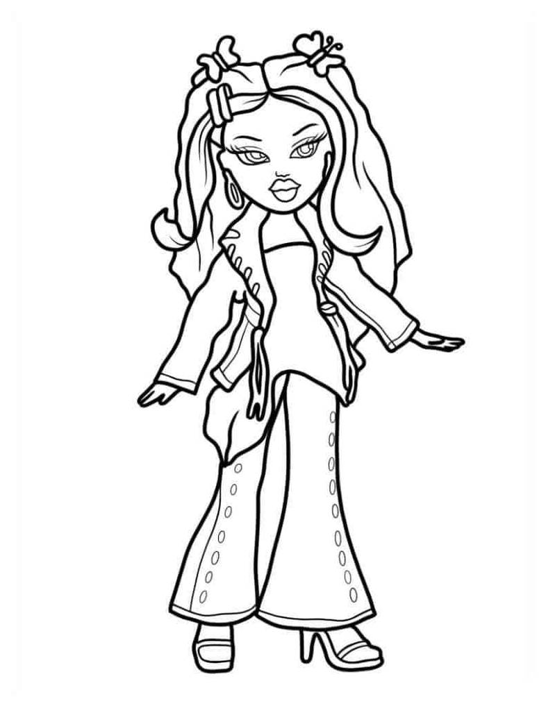 Bratz coloring pages by coloringpageswk on