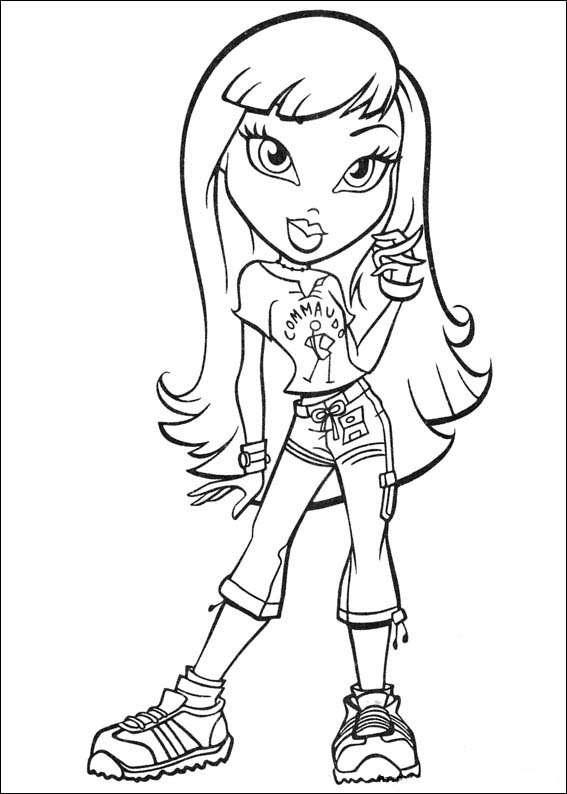 Coloring pages nice bratz coloring pages