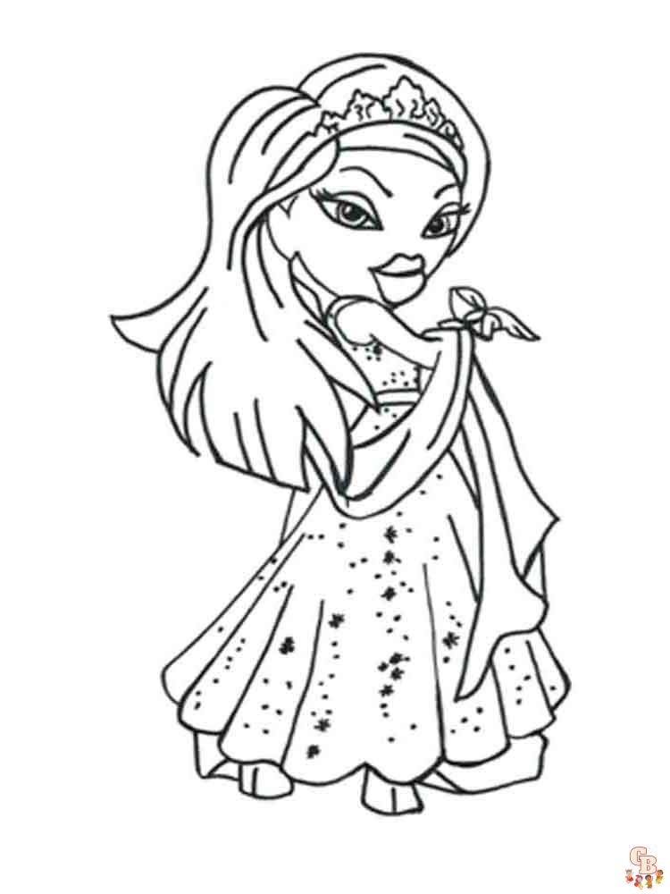 Bratz coloring pages for kids