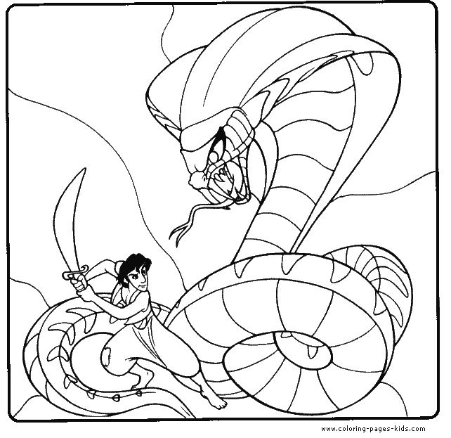 Aladin coloring pages