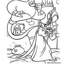 The genie and jafar coloring pages