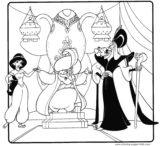 Aladin coloring pages