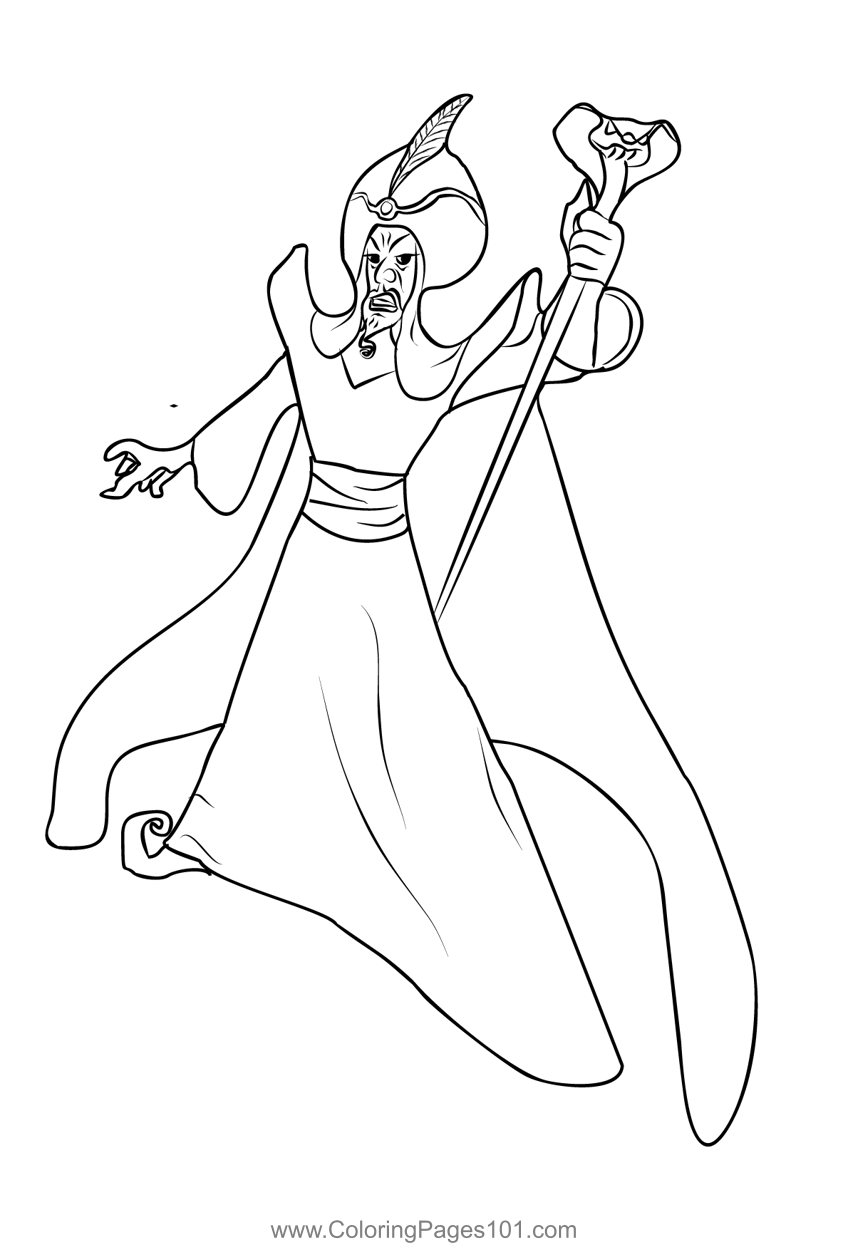 Jafar coloring page for kids