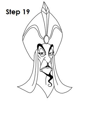 How to draw jafar disney loring sheets disney drawings disney art drawings