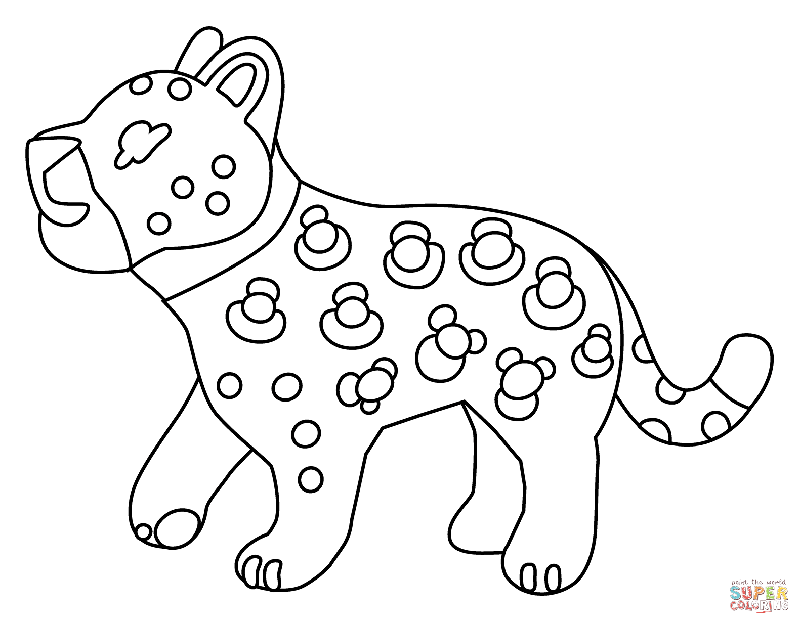 Leopard emoji coloring page free printable coloring pages