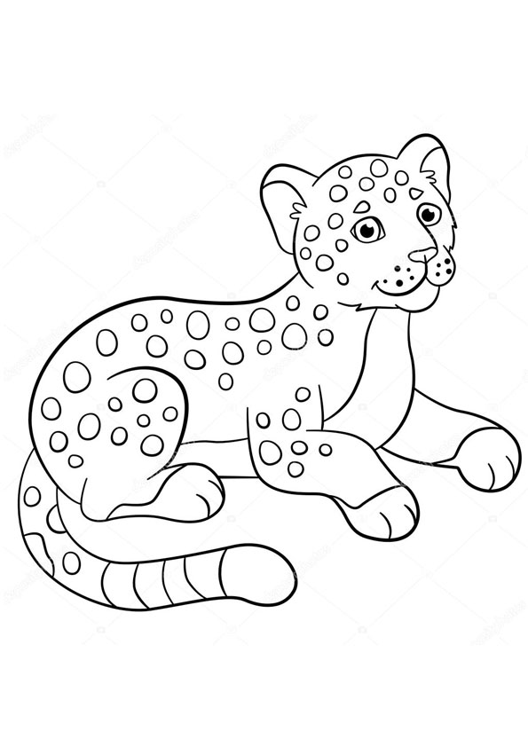 Coloring pages jaguar coloring sheet for kids