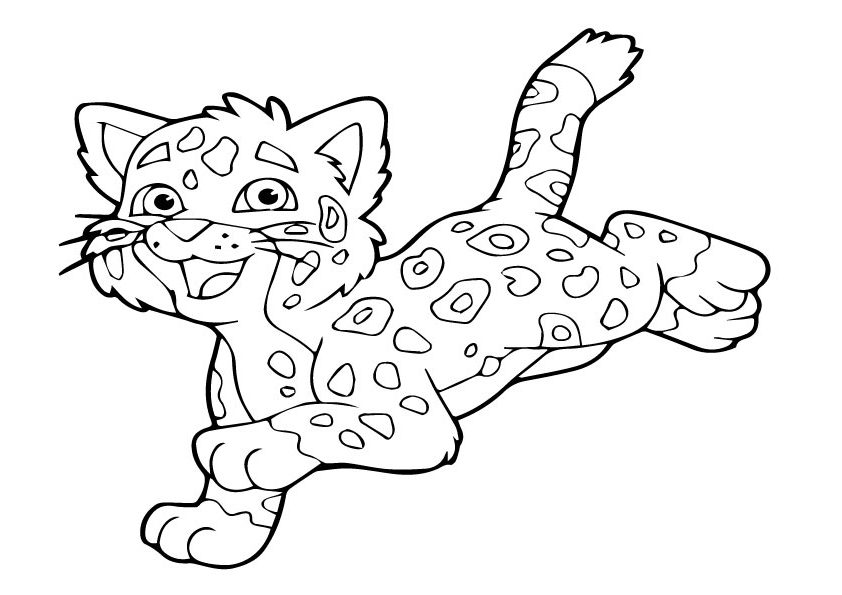 Coloring pages baby jaguar coloring pages