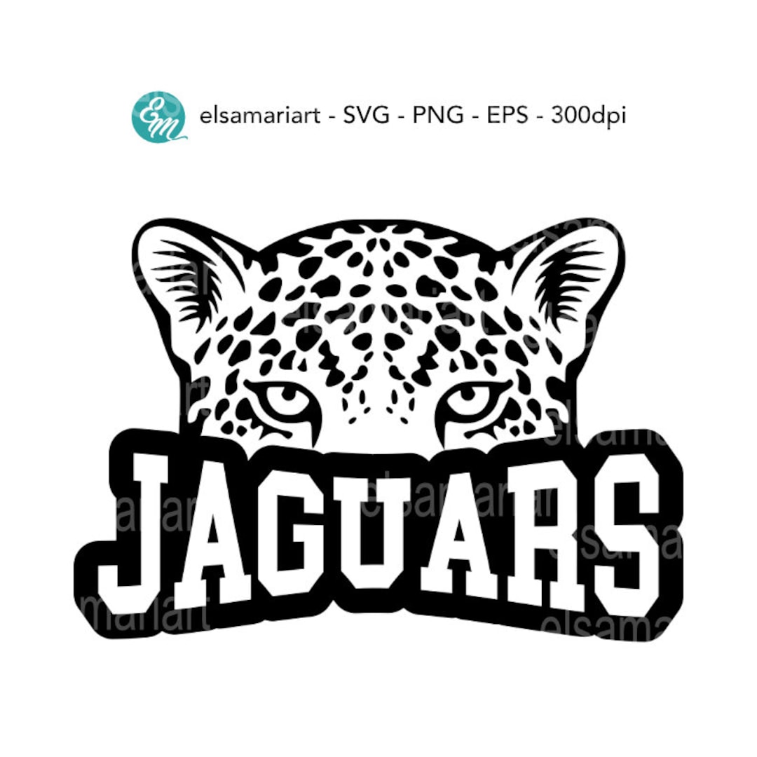 Jaguars head svg cut files for cricut school mascot sublimation design download