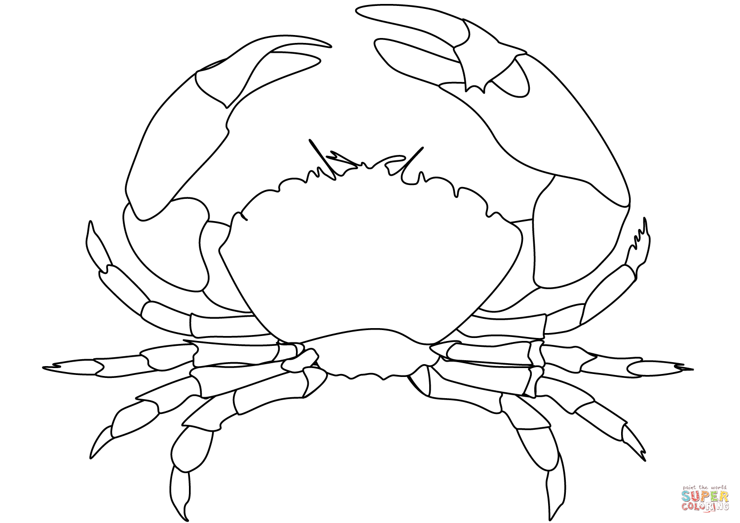 Dibujo de cangrejo para colorear dibujos para colorear imprimir gratis