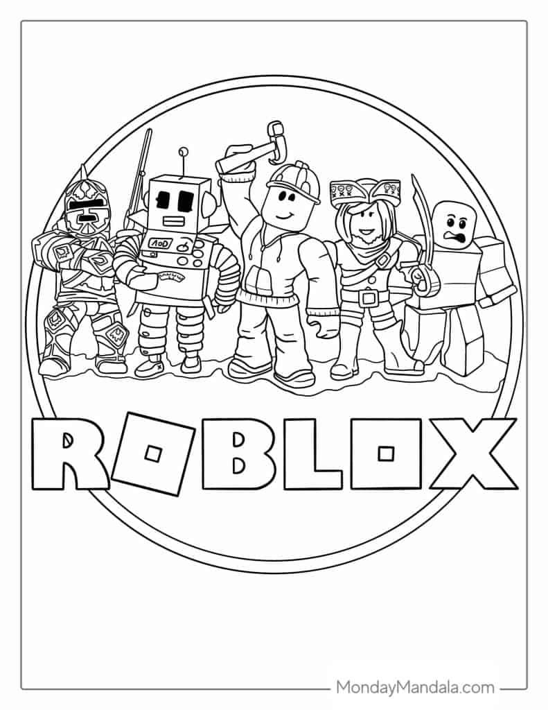 Roblox coloring pages free pdf printables coloring pages for boys coloring pages minecraft coloring pages