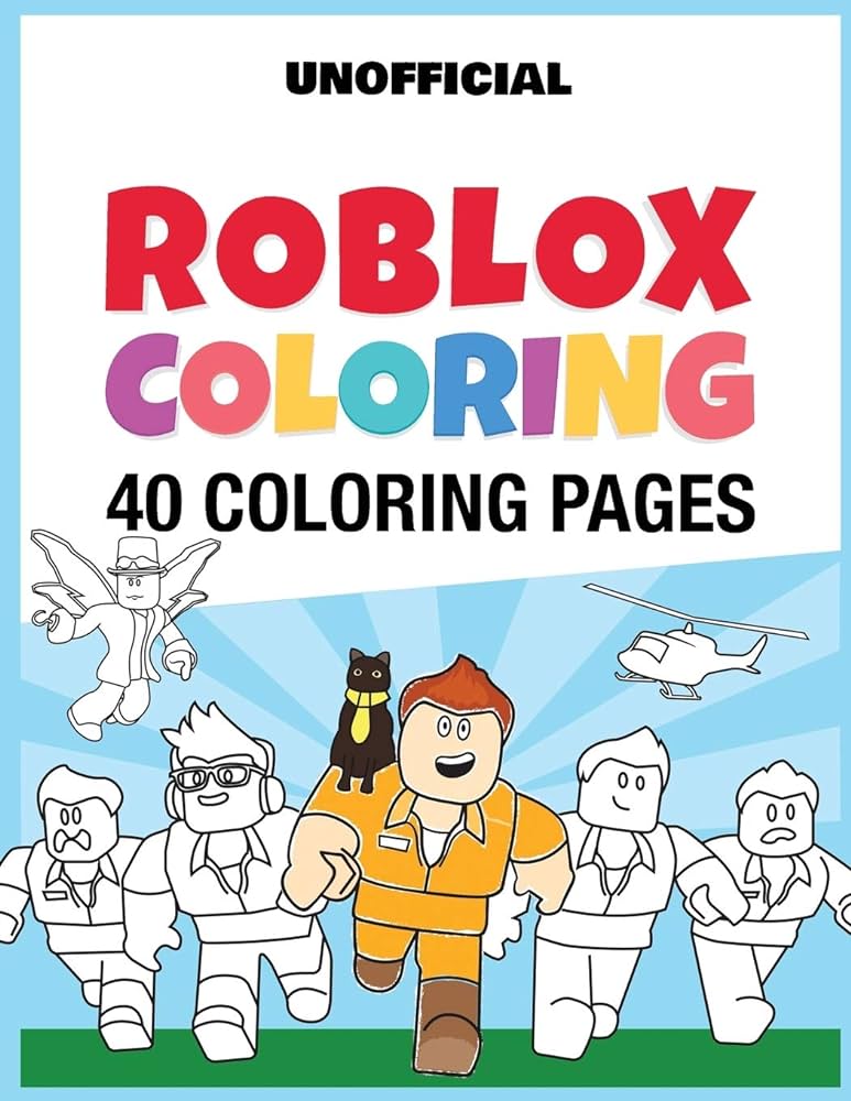 Roblox coloring coloring pages by publishing happyfun