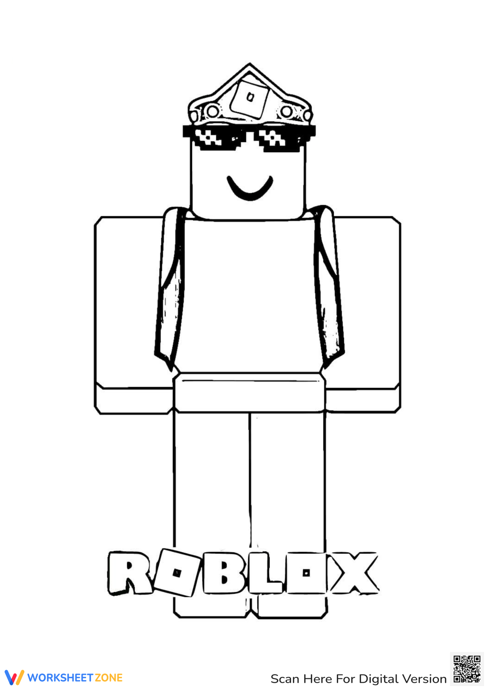 Free printable roblox coloring pages for all ages