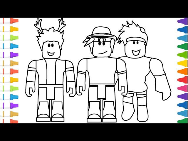 Roblox coloring page coloring roblox avatars characters the coloring pages