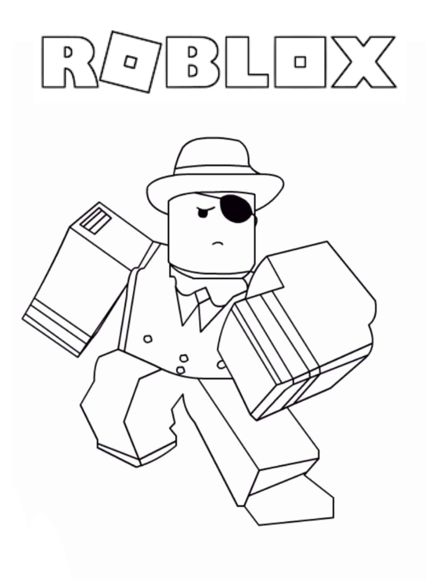 Jailbreak roblox coloring page