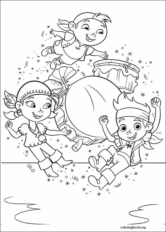 Jake and the never land pirates coloring page