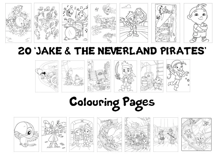 Jake neverland pirates colouring pages