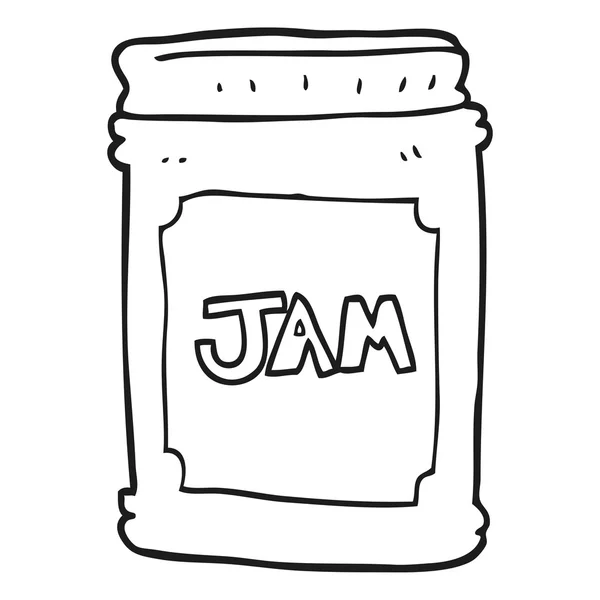 Freehand drawn cartoon jam jar stock vector by lineartestpilot