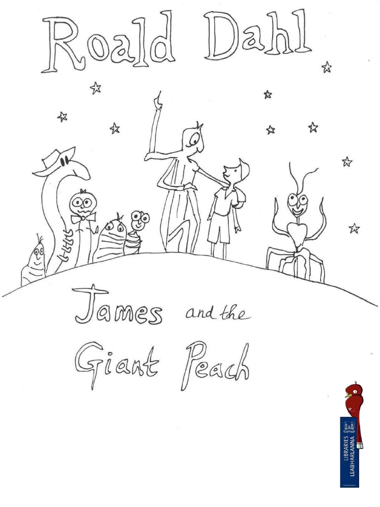 Jam and the giant peach colouring page pdf