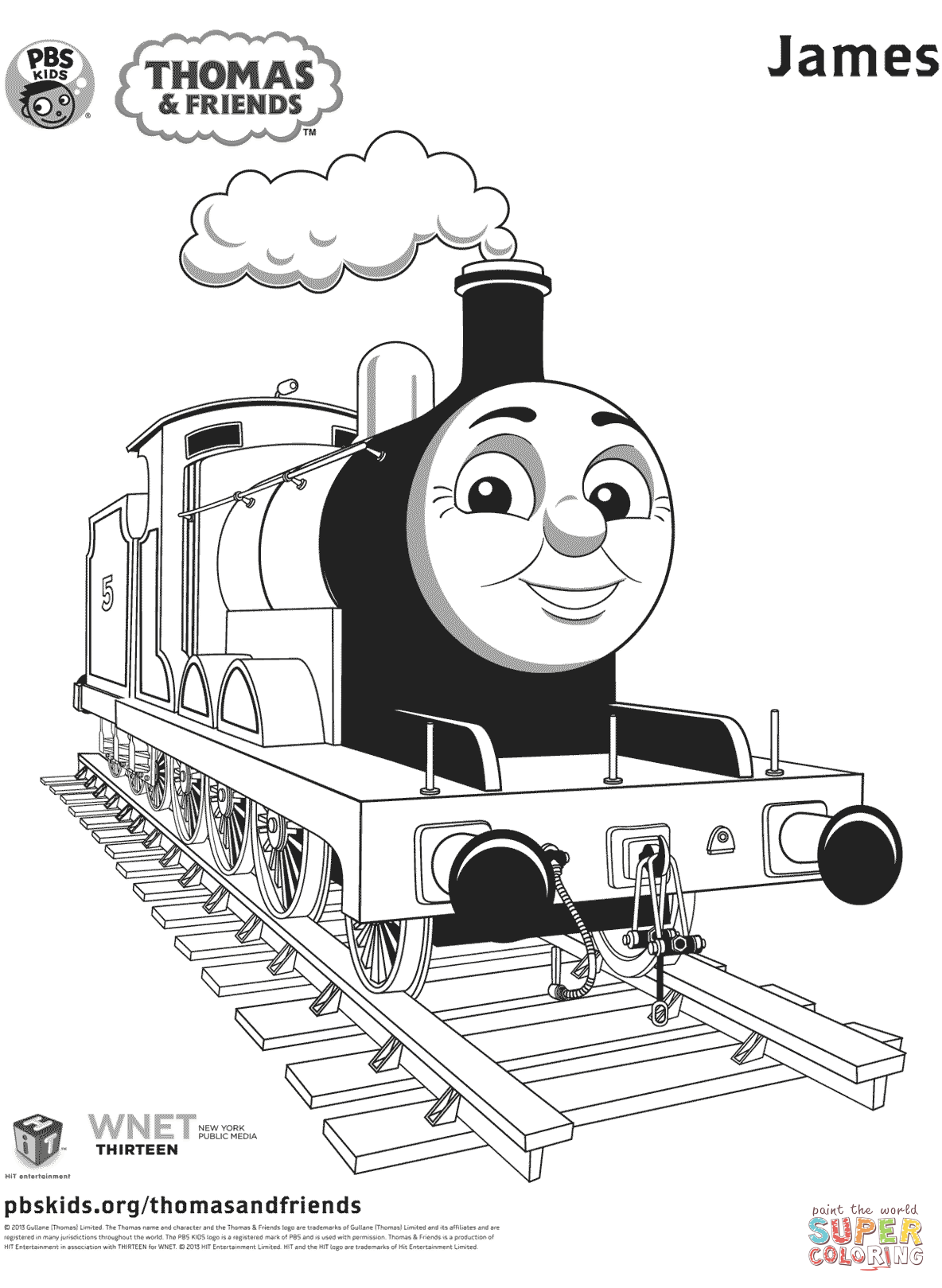 James from thomas friends coloring page free printable coloring pages