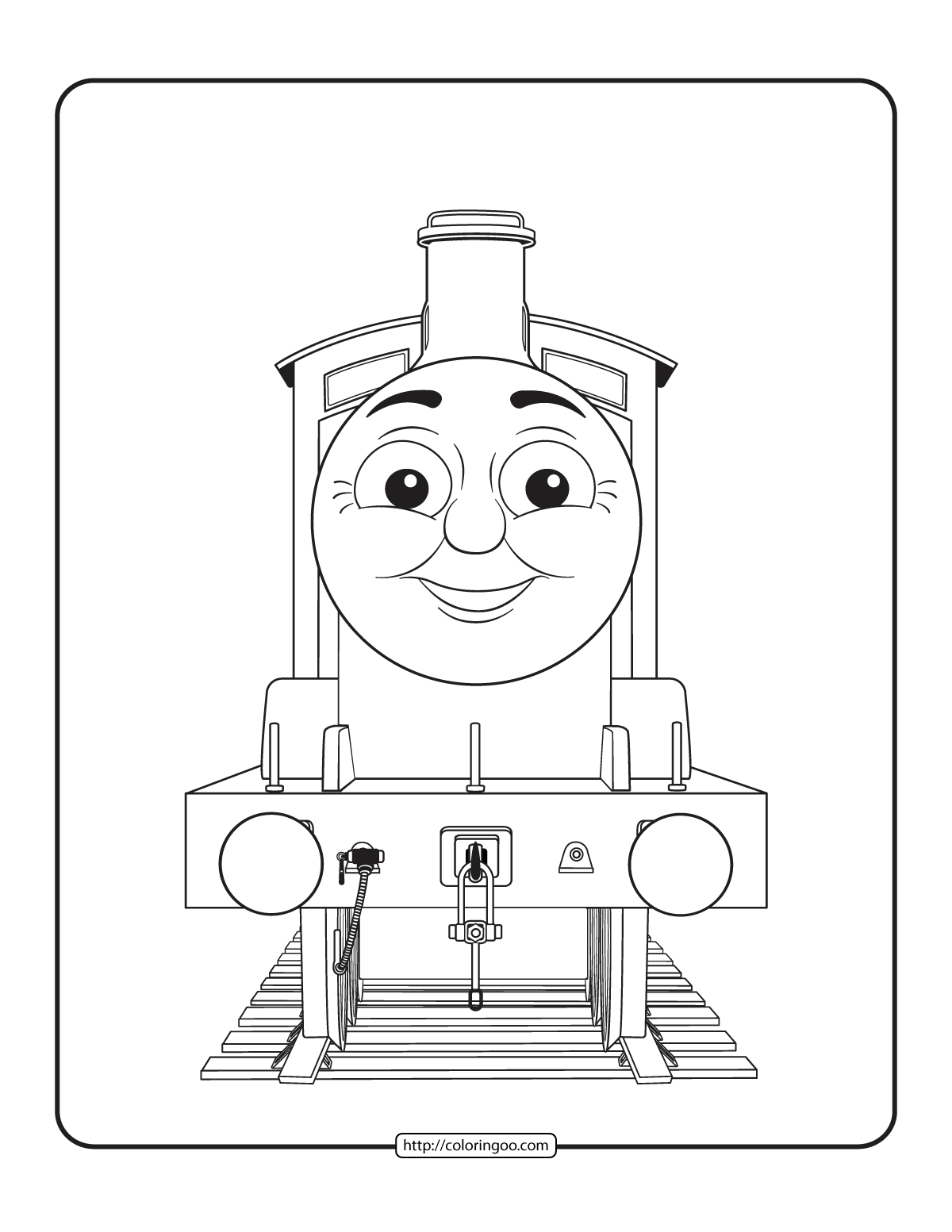 Thomas and friends james coloring sheet