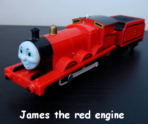 Lego moc james the red engine by woodentoby rebrickable off