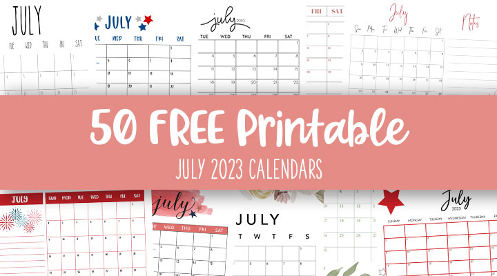 July calendars