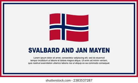 Flag svalbard jan mayen stock photos