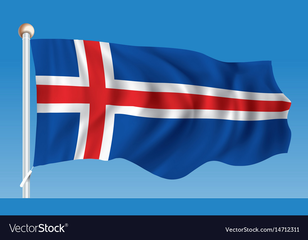 Flag of jan mayen royalty free vector image