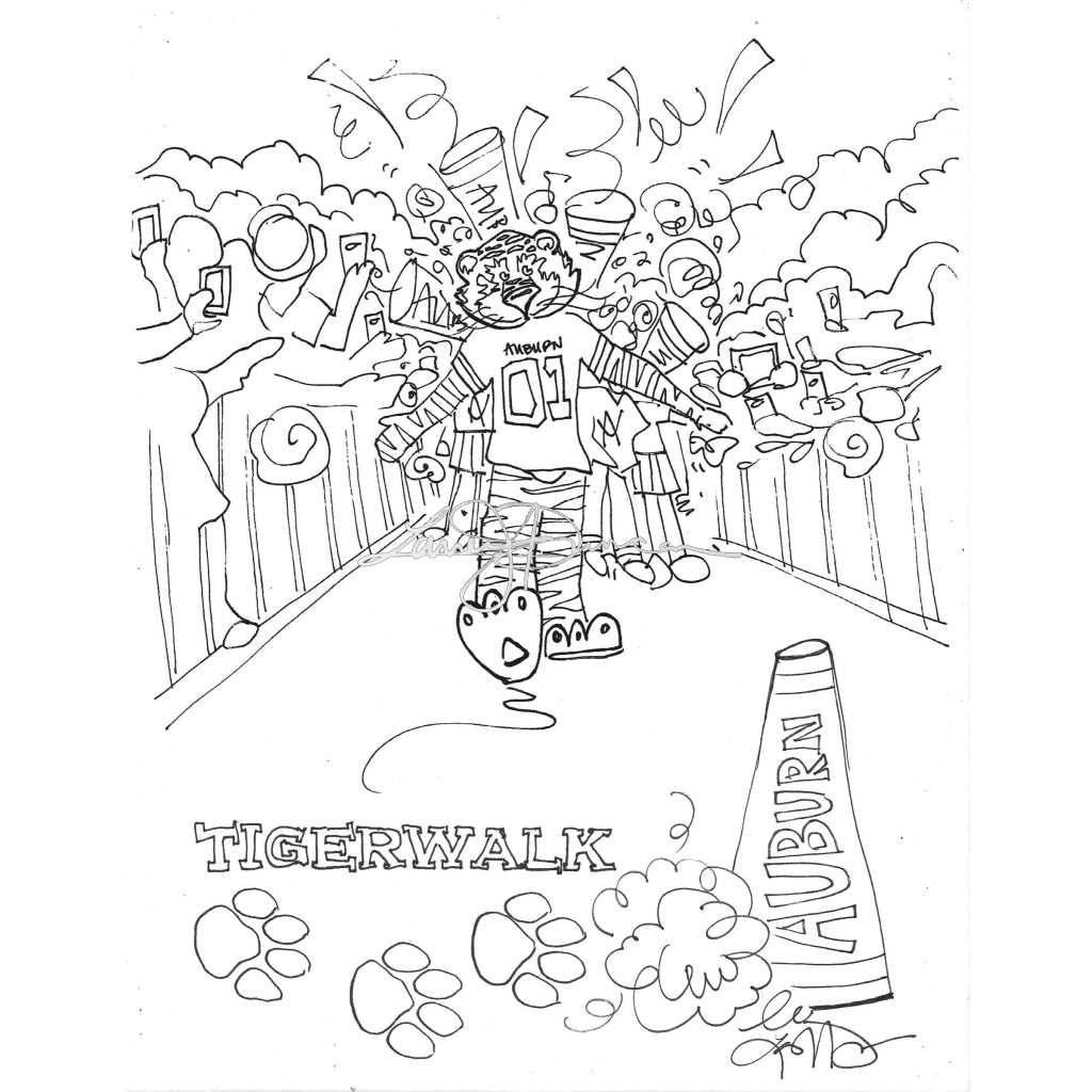 Free download auburn university coloring sheets â lauren duncan art