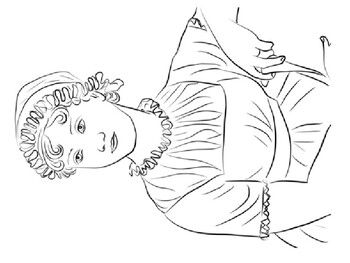 Jane austen coloring picture by stevens social studies tpt