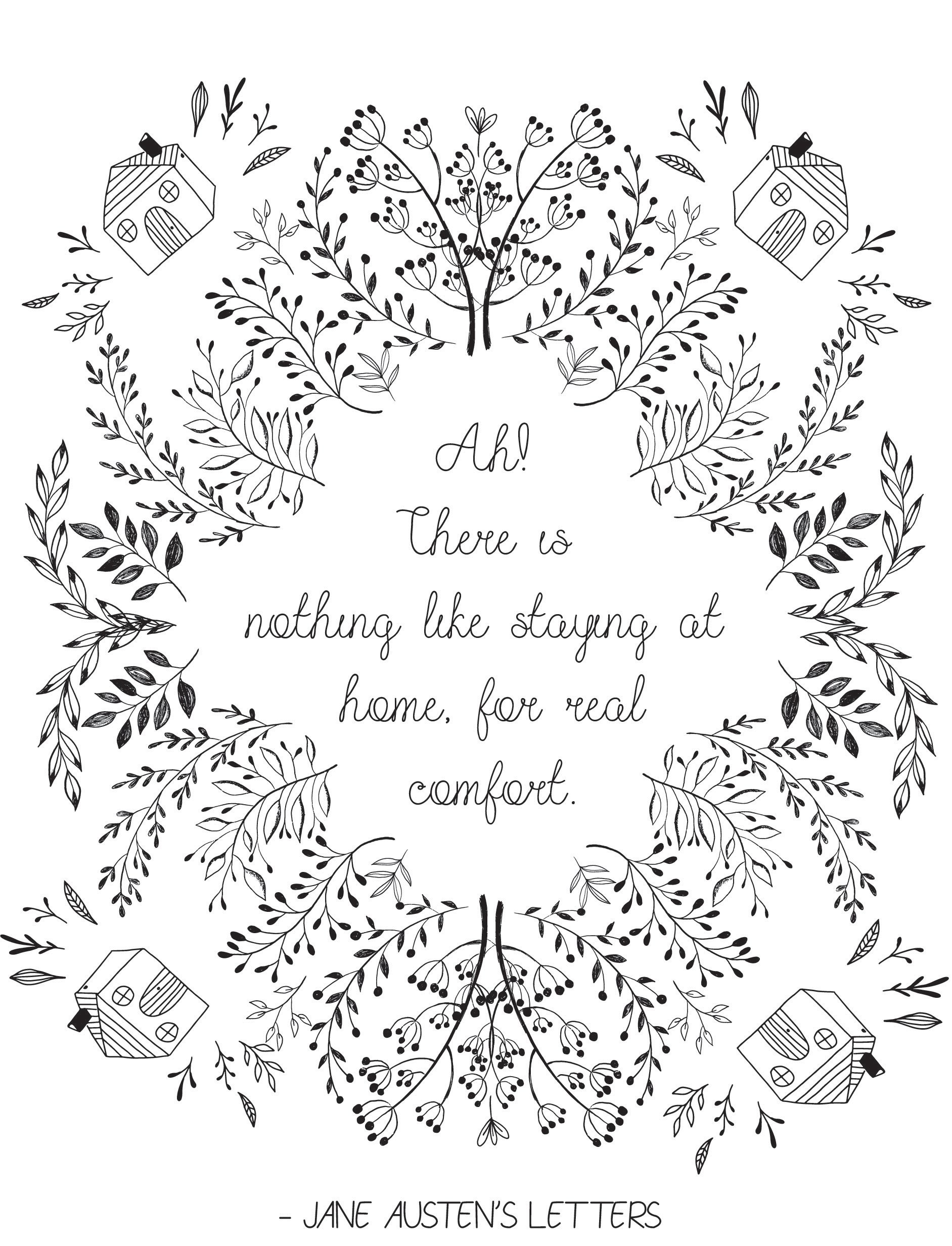 A quick successions of busy nothings a coloring book featuring the wit wisdom and sass of jane austen