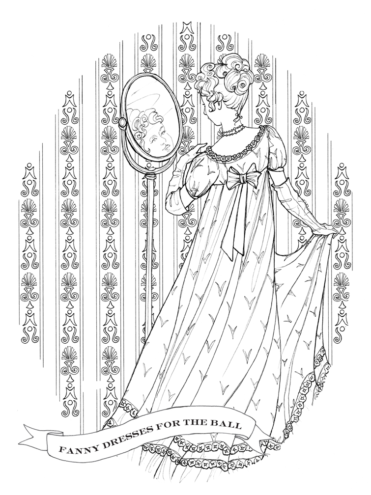 Jane austen coloring book