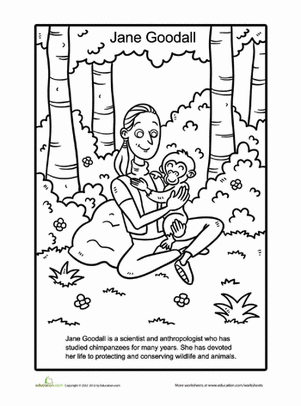 Jane goodall worksheet education jane goodall women in history womens history month