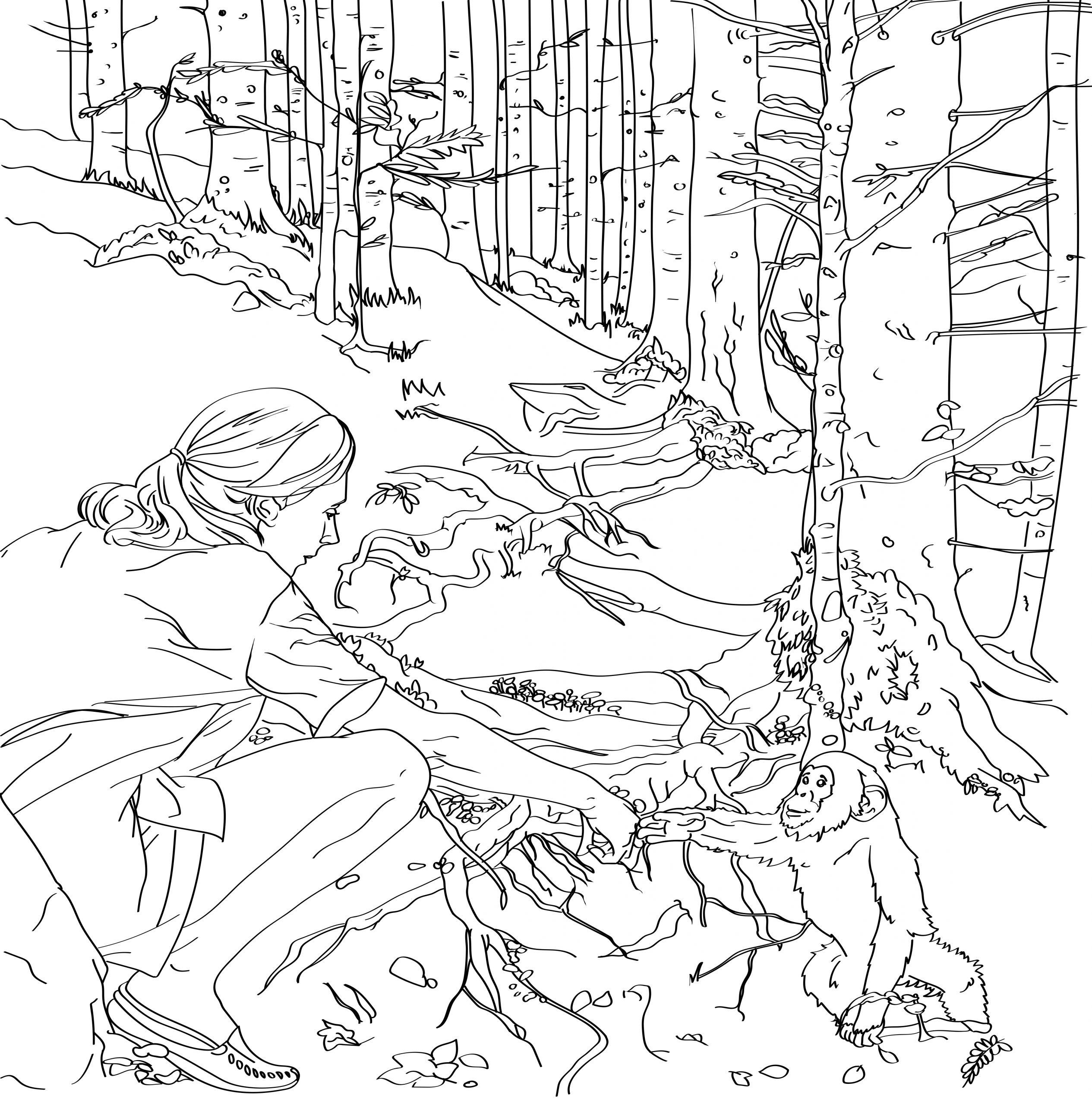 Jane goodall free printable coloring pages for kids adults trailblazing women lgbtq folks