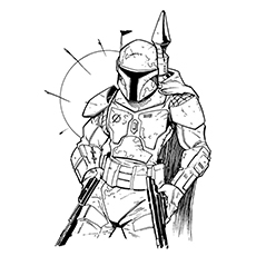 Amazing boba fett coloring pages for your little ones