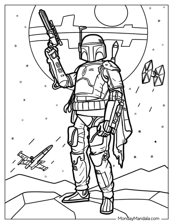 Star wars coloring pages free pdf printables