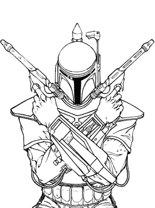 Mandalorian coloring pages printable for free download