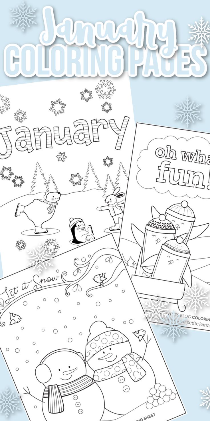 Happy print these free january coloring pages for winter new year coloring pages coloring pages for kids coloring sheets for kids