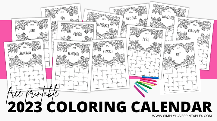 Printable coloring calendars for simply love printables