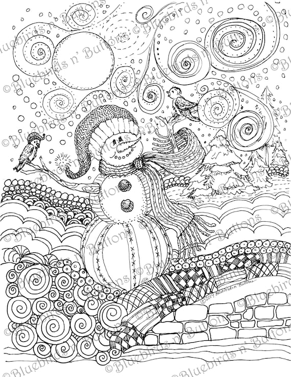 Coloring page printable coloring page january coloring snowman coloring page download adult coloring page kids coloring pages download now