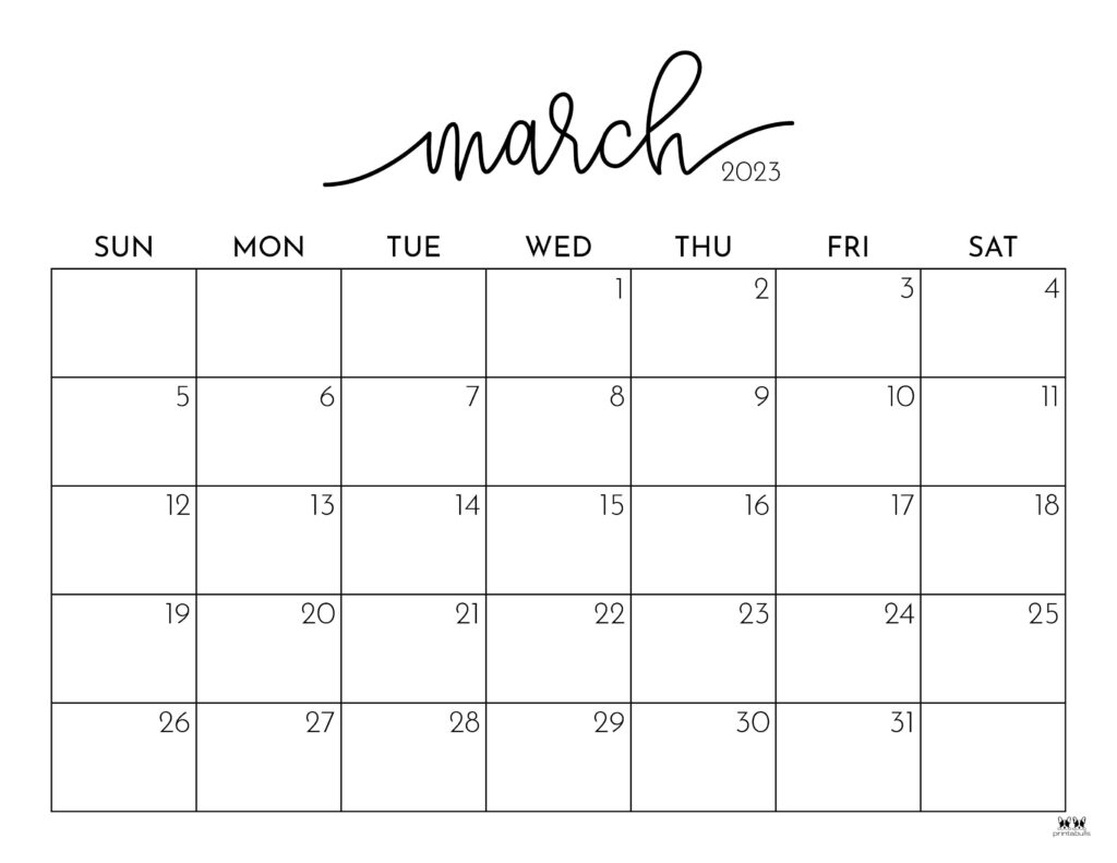 March calendars