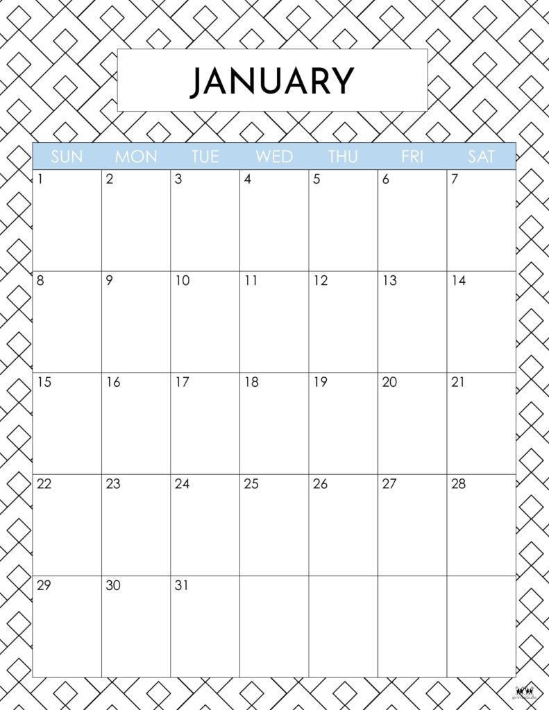 January calendars