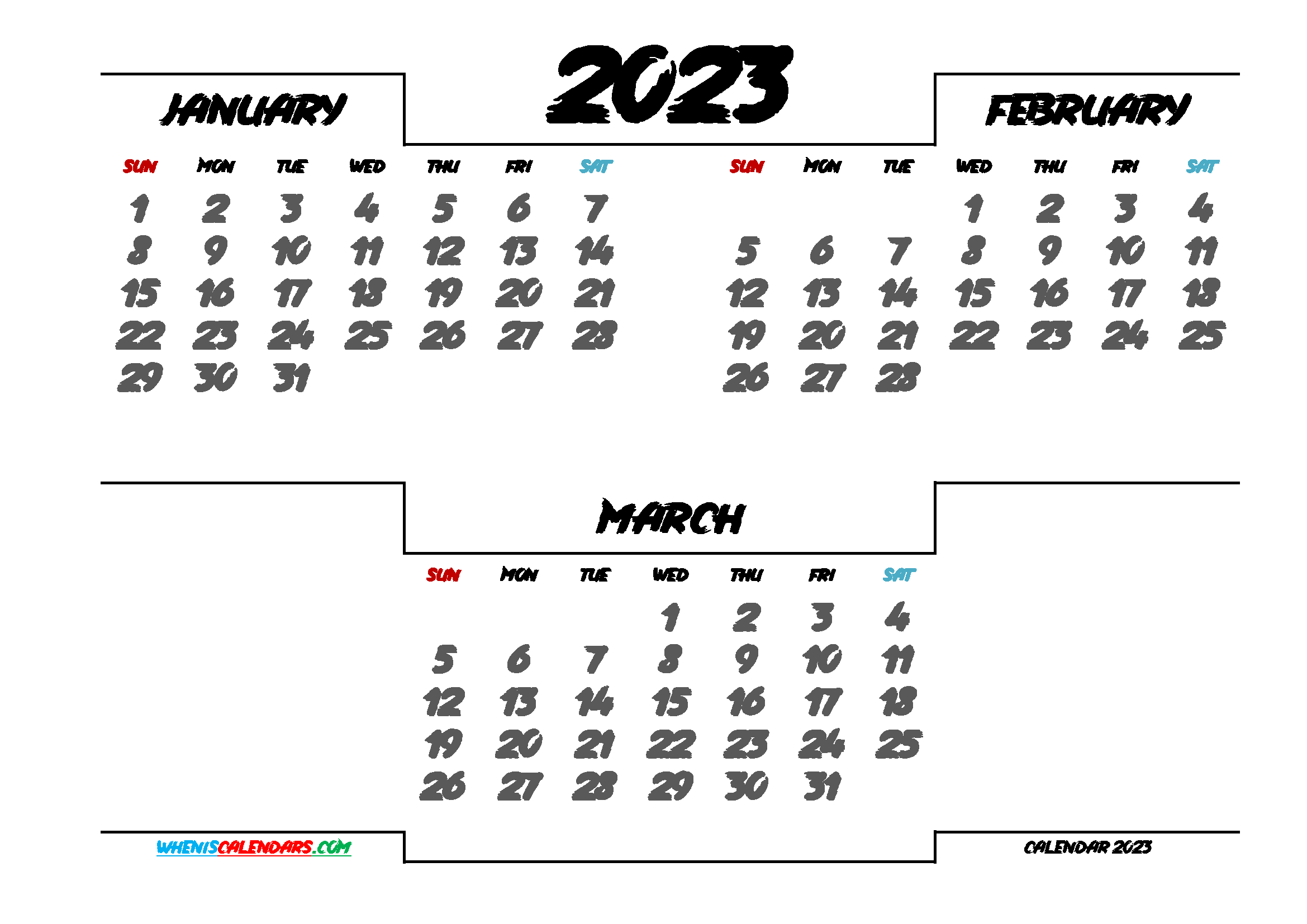 Free january february march calendar printable calendar printables monthly calendar printable free printable calendar monthly