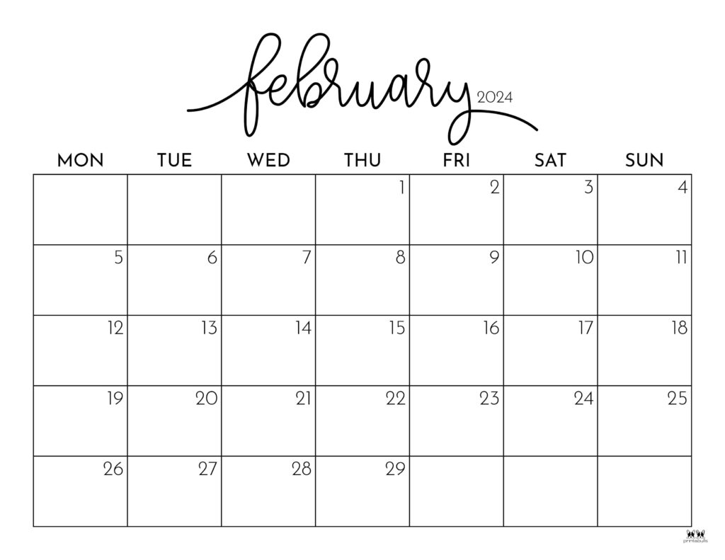 February calendars