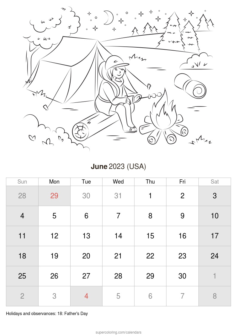 June calendar